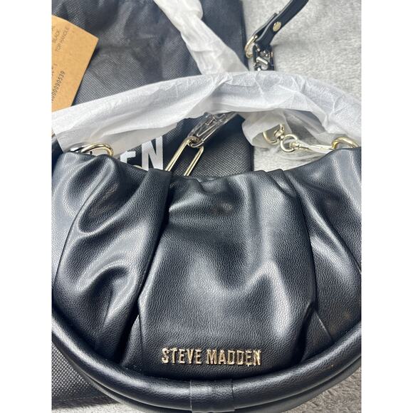 New Steve Madden Bspiral Crossbody Bag Black Measurements in Photos - Picture 6 of 10